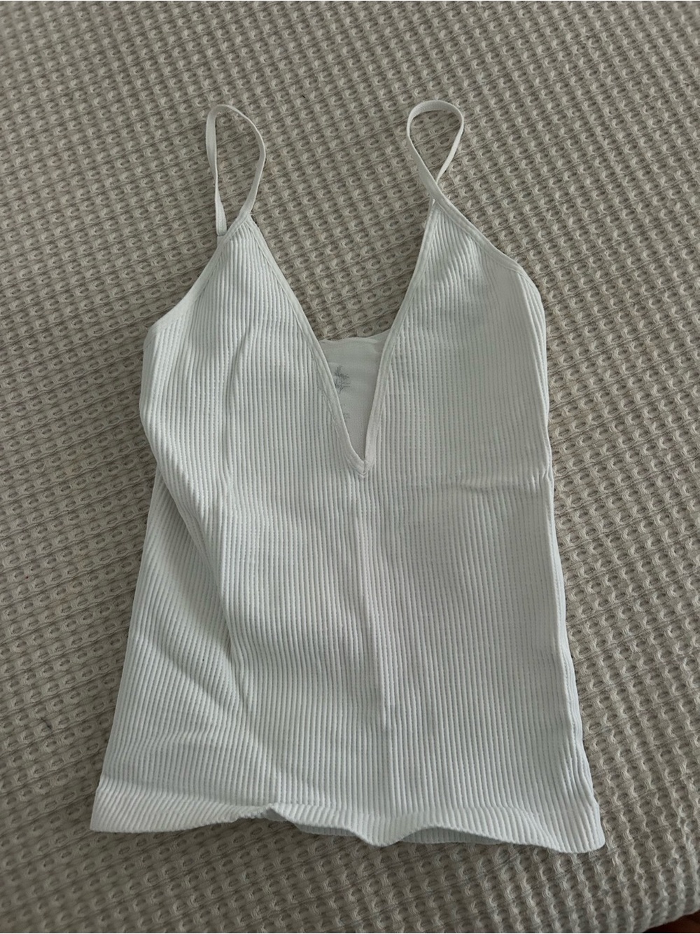 Free people tank top with mesh in white size xs/s